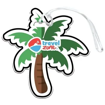 Image of 250 Customized Palm Tree Luggage Tag - Styrene & USA Made