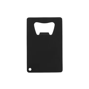 Image of 100 Custom Matte Black Powder Coated Credit Card Bottle Opener - ...