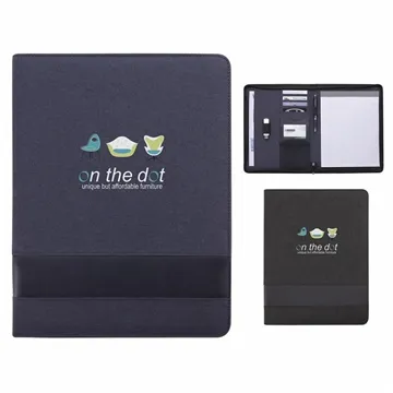 Customized Zippered Padfolio for Professionals