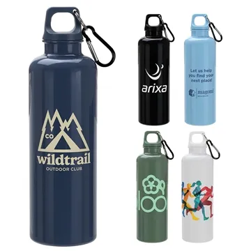 50 Customized Aloha 25 oz RPET Reusable Bottle w/ Carabiner - BPA ...
