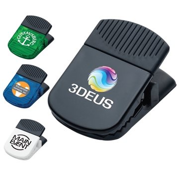 Jumbo Magnetic Memo Clip - Spring Loaded & Rubberized