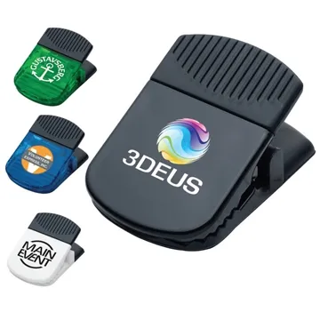 Image of 200 Customized Jumbo Magnetic Memo Clip - Spring Loaded & ...