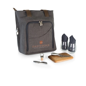 Sonoma Wine And Cheese Tote - 3-Bottle Capacity & Premium Tools