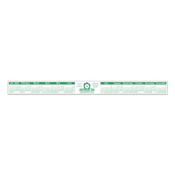Keyboard/Monitor Calendar | Rectangle | 1 1/8 x 13 1/2 - Ultra Removable & USA Made