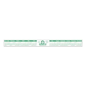Image of 250 Customized Keyboard Monitor Calendar | Rectangle | 1 1/8" x 13 ...
