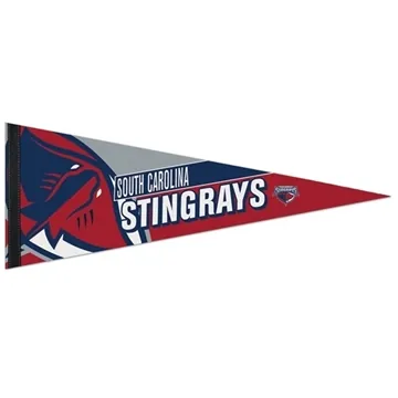 Image of 25 Promotional 9" x 24" Premium Felt Pennant - With 1" sewn Strip ...