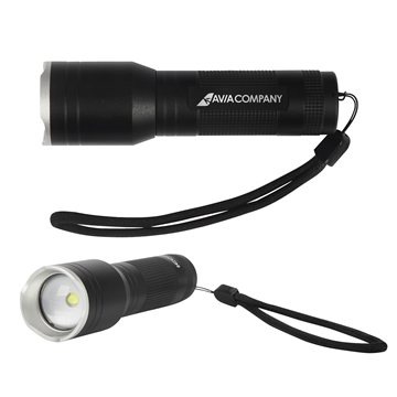 iCOOL® Butte 500-Lumen Aluminum Tactical Flashlight - 3 Beam Modes & Textured Grip