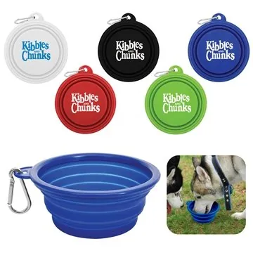 Image of 250 Custom Collapsible Bowl - BPA Free & Portable
