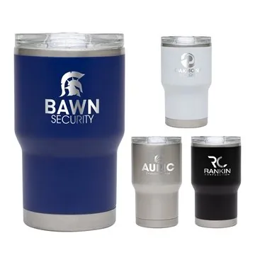 Image of 24 Promotional Atlas 12 oz Double Wall Travel Tumbler - Stainless ...