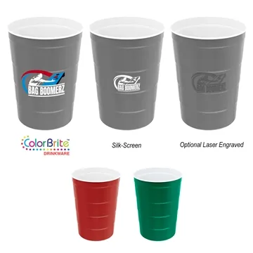180 Promotional 16 Oz. Steel Chill-Cups - BPA free & Shatter-proof