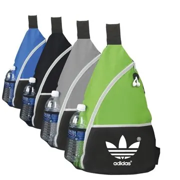 Image of 50 Promotional Clay Sling Backpack - 600D Polyester & iPod Port