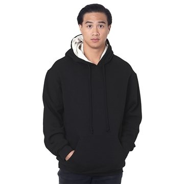 Bayside Adult Super Heavy Thermal-Lined Hooded Sweatshirt - Cotton Blend & Waffle Thermal