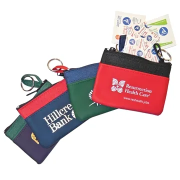 Image of 100 Customized Tender Care First Aid Kit - Vinyl Suede