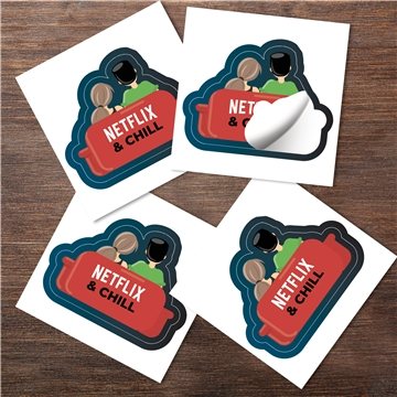 3 x 3 Kiss Cut Stickers - Moisture Resistant & Durable