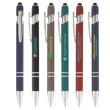 Image of 100 Custom Ellipse Softy w/ Stylus - ColorJet - Rubberized