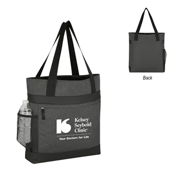 Image of 50 Promotional Hidden Zipper Outing Tote Bag - Polycanvas & Mesh