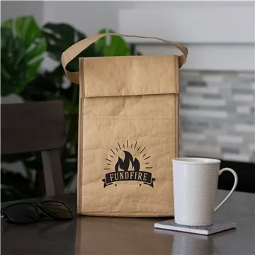Image of 150 Customized Kraft Paper Retro Brown Bag Luncher - Insulated & ...