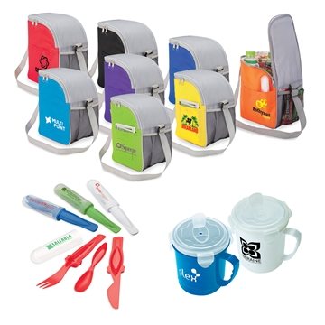 Moss Point 3 Piece Lunch Cooler Kit - BPA Free & Microwavable