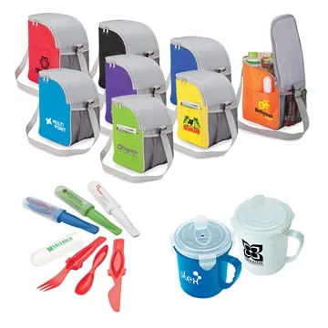 Image of 25 Customized Moss Point 3 Piece Lunch Cooler Kit - BPA Free & ...