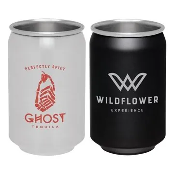 Image of 50 Custom Carolina Stainless Steel Can Shaped Cup - 17oz & Camping