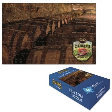 Custom imprinted box with 150 pc puzzle - 11 x 17