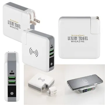 Image of 10 Promotional Monterey 6700 mAh Wall Adapter Powerbank Wireless ...