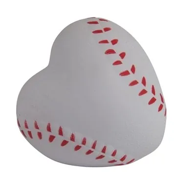 Image of 150 Custom Heart Shaped Baseball Stress Reliever