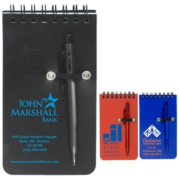 Image of 250 Custom "MONTEREY" Pocket Sized Spiral Jotter Notepad Notebook ...