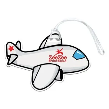 Image of 250 Promotional Airplane Luggage Tag - Styrene & USA Made