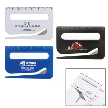 Image of 250 Custom 3-in-1 Letter Opener w/Ruler and Reader - Stainless ...