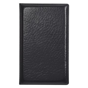 Leather Look Padfolio With Sticky Notes & Flags - Neon Colors