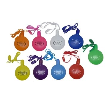 Image of 100 Customized Round Shaped Bubbles with Breakaway Neck Cord - ...
