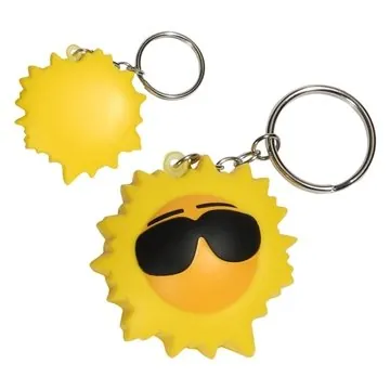 Image of 150 Promotional Cool Sun Key Chain - Stress Reliever - ...
