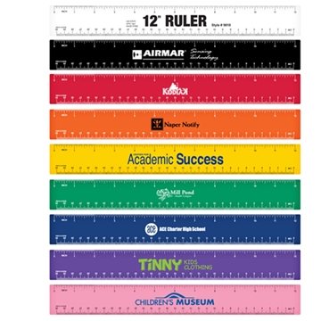 12 Rulers - High-Impact Plastic