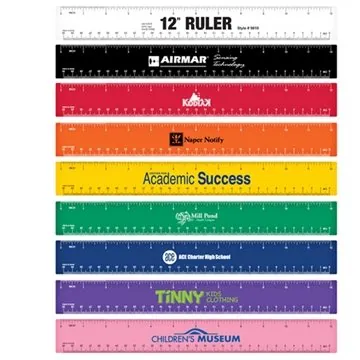 Image of 300 Customized 12" Rulers - High-Impact Plastic