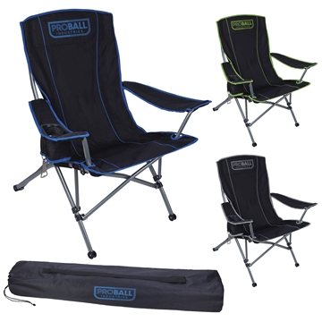 Image of 6 Customized Koozie Everest Oversized Chair - 400lb Capacity & Cup ...