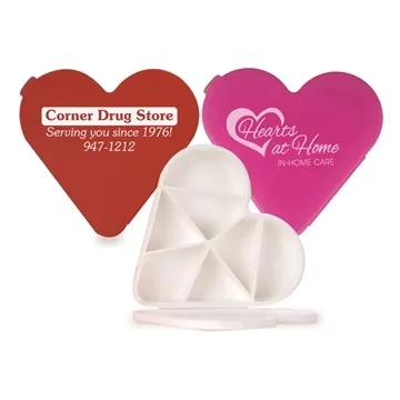 Heart Pill Box - 7 Compartments