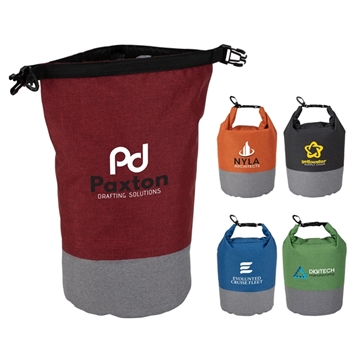 Brighton 5L Waterproof Two-Tone Dry Bag - Floating & Heathered Polyester