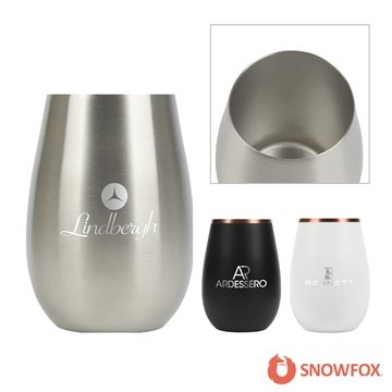 Snowfox® 8 oz Vacuum Insulated Sauvignon Blanc Wine Glass - Double Wall & BPA Free