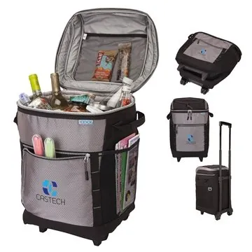 Image of 6 Customized iCOOL Riviera Rolling Cooler Bag - 30 Can & Foldable