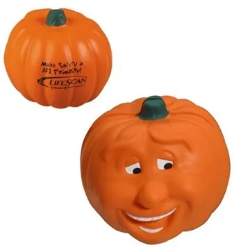 Image of 100 Customized Pumpkin Smile - Stress Reliever - Polyurethane