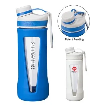 Image of 12 Promotional Manna 20 oz Ranger Glass Bottle - Borosilicate & ...