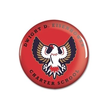 Full Color Round safety pin back Button - 2 Diameter - USA Made & High Gloss