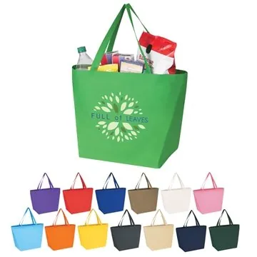 Image of 150 Custom Non-Woven Budget Shopper Tote Bag - Water Resistant
