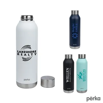Image of 12 Promotional Perka Burano 22 oz Vacuum Insulated Water Bottle - ...