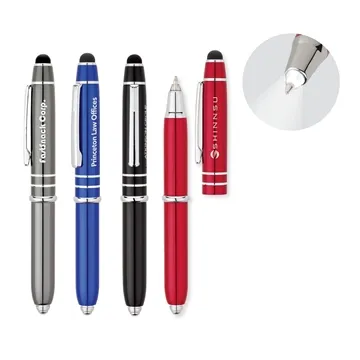 Image of 50 Custom Jupiter Ballpoint Pen Stylus LED Light - Writing Surface ...