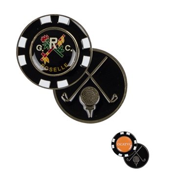 Image of 100 Custom Customized Metal Poker Marker Chip - Enamel & Epoxy ...