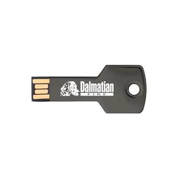 Berwyn Key Shape USB Flash Drive - Stainless Iron