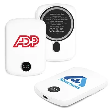 Image of 25 Promotional 5000mAh Magnetic 15W Wireless 22.5W Fast Charing ...