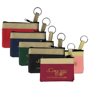 The SAFARI Classic Zip Pouch with Key Ring - Compact